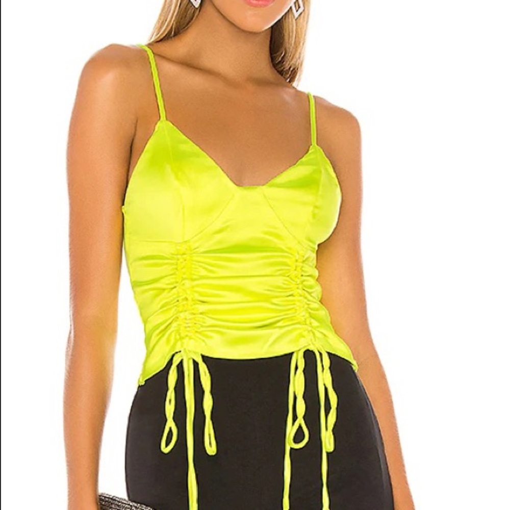 NWT Revolve NBD Margot Top in Chartreuse